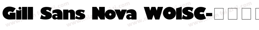 Gill Sans Nova W01SC字体转换